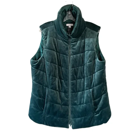 Chico's Jackets Coats Chicos Size 3us Dark Green Velour